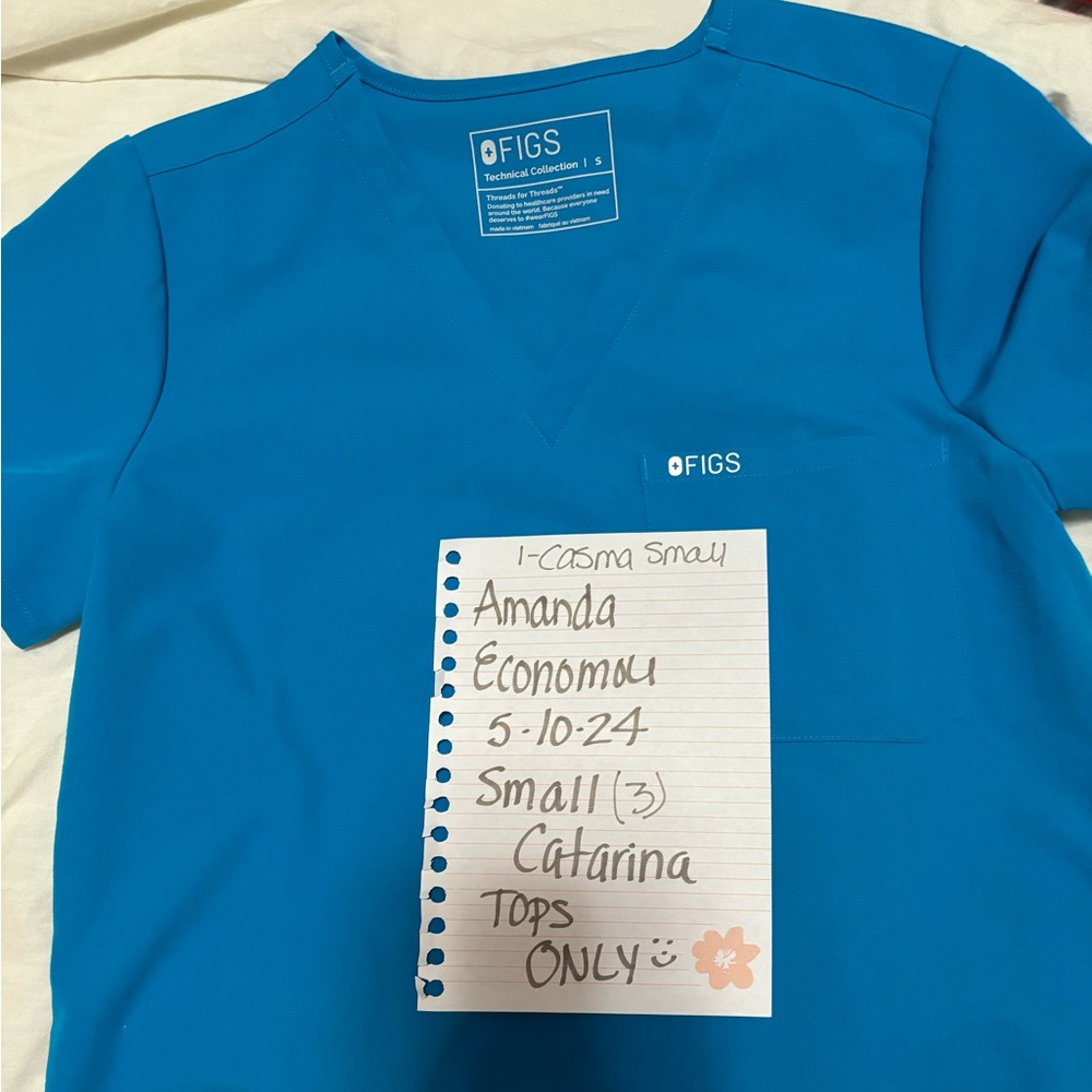 Figs Extreme Blue small Catarina nwot